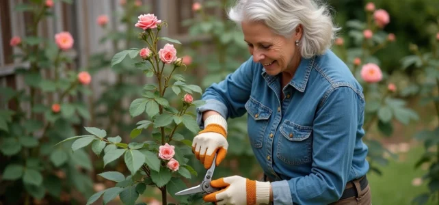 Astuces et techniques pour tailler efficacement un vieux rosier remontant