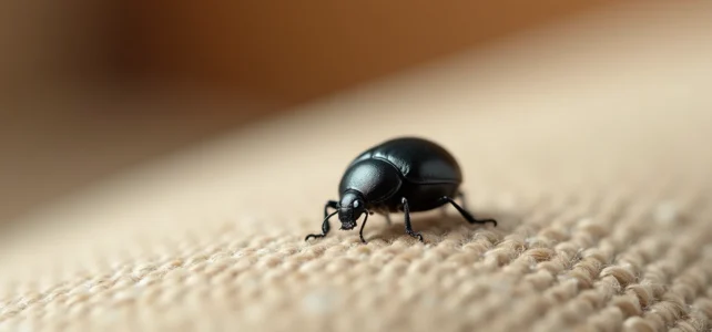 Que faire face à un petit insecte noir rond dans la maison ou sur le canapé ?